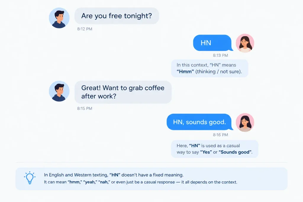 What Does HN Mean in Text